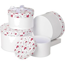 Geschenkboxen Set rund 4er