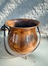 Kupferkessel Hexenkessel Groß 30 cm Kupfertopf Halloween Deko
