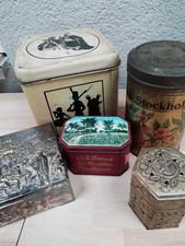 Konvolut Dosen Blechdosen alt Tabatiere Kaffee etc. England, Dänemark Schweden