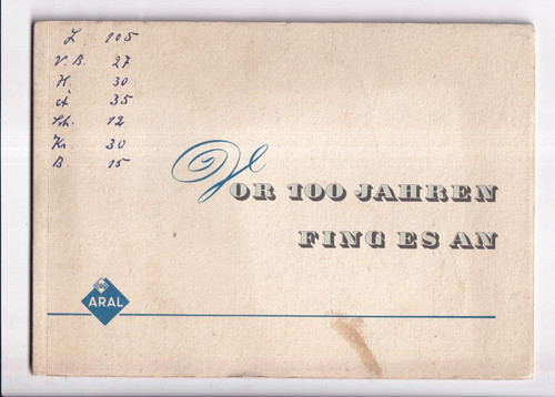 Aral vor 100 - bv, jahren