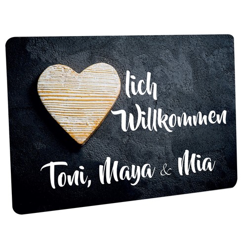 Fussmatte mit wunschname - fussmatte,