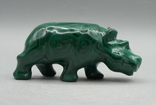 ECHTER MALACHIT Nilpferd Hippo