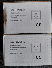 2 x  MW RTC85.13 Elektrischer Raumtemperaturregler UP