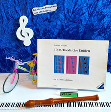 Adrian Wehlte:  "10 Methodische Etüden"  für 1-2 Altblockflöten
