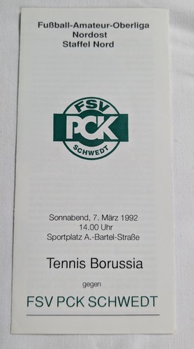 Orig programm fsv pck schwedt - fsv,