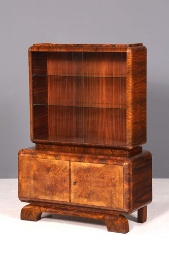 Edle art deco vitrine - art,