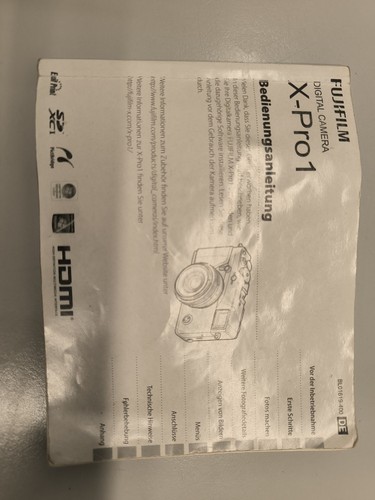 Fujifilm pro1 anleitung - fujifilm,