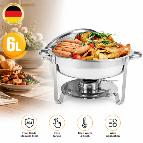 Chafing dish edelstahl rund - chafing,