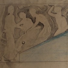 Unbekannt Figurenstudien Fries