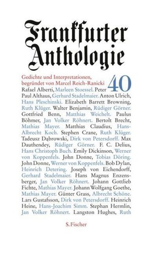 Frankfurter anthologie - anthologie, 40