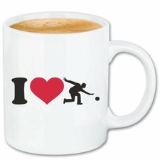 Kaffeetasse I LOVE BOWLING -