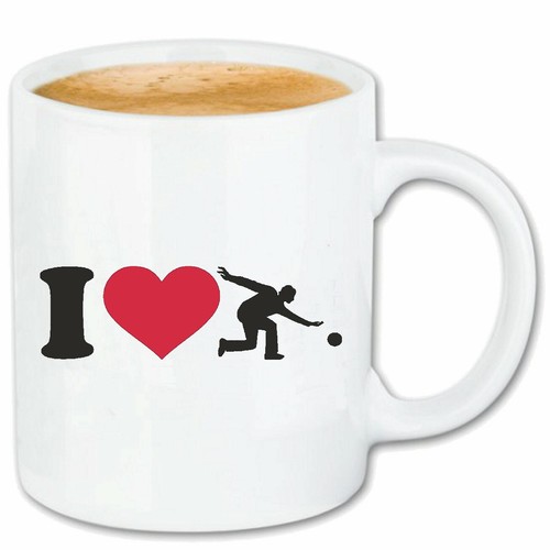 Kaffeetasse love bowling - kaffeetasse,