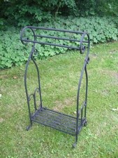 Standhandtuchhalter, Handtuchstange, Eisen, massiv,Landhausstil, schwarz inkl VK