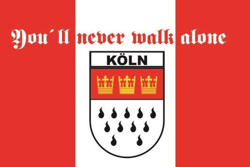 Aufkleber köln never walk - köln,