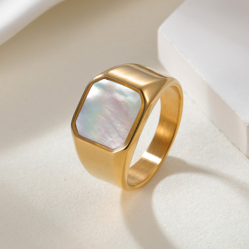 Edelstahl siegelring gold - edelstahl,