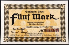 Quedlinburg 1918 mark - 1918, 5