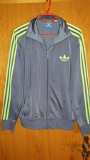 Adidas Firebird Jacke S Grau Retro Vintage Kult Rare Trefoil Oldschool Chile TT