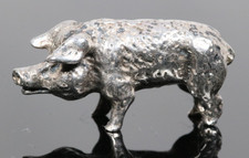 SILBER Schwein Figur 800 PIERI