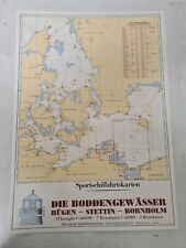 Sportschiffahrtskarten Die Boddengewässer Rügen - Stettin - Bornholm (unvollst.)