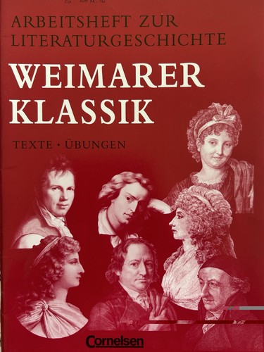 Weimarer klassik arbeitsheft - weimarer,