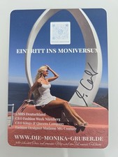 MONIKA GRUBER AUTOGRAMM SIGNIERT AUTOGRAPH SIGNED Autogrammkarte Erotik MODEL