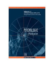 Mémoire et apprentissage implicite 1/98, COLLECTIF