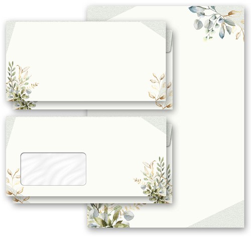 Motiv briefpapier sets - motiv-briefpapier-sets, grÜne