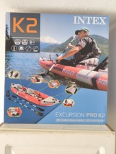Intex Excursion Pro K2 Kajak Set, Schlauchboot, Paddel, Pumpe, für 2 Personen