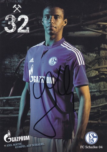 Joel matip autogrammkarte - matip,