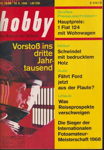Hobby magazin heft von - hobby, 1968