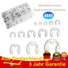 400 Stück Edelstahl E-Clip