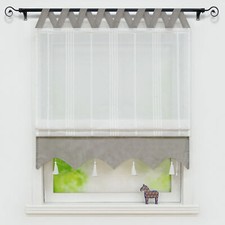 Raffrollo mit V Schlaufen