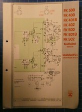 Grundig FK 300 400 401B 402 500 501B 502 Schaltplan HF2 fs Service Manual H10683