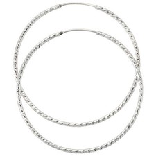 NEU große Creolen 50 mm echt