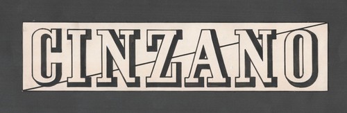 Cinzano schriftzug vermouth - schriftzug,
