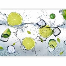 WASSER EIS ZITRONE Fototapete