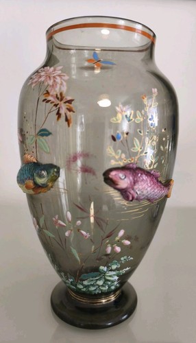 Seltene glasvase moser - glasvase,,