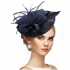 Damen Fascinator Hut Cocktail Hochzeit Party Kopfbedeckung Chic Show Kopfschmuck