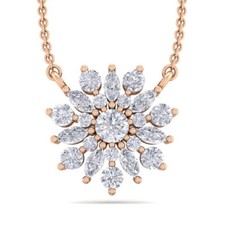Karat rotgold collier mit - rotgold,