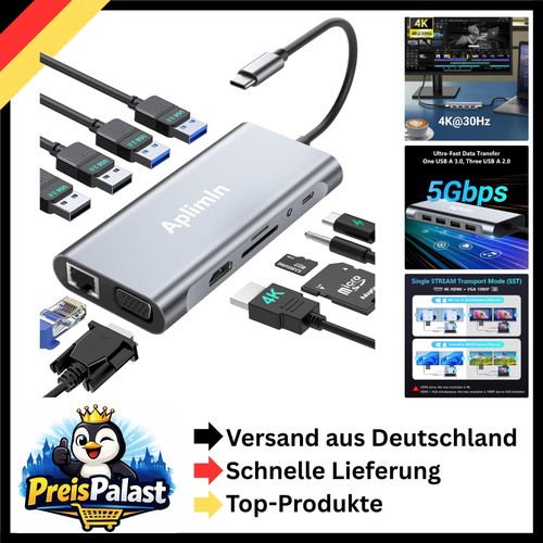 Usb c hub - 11-in-1, multiport