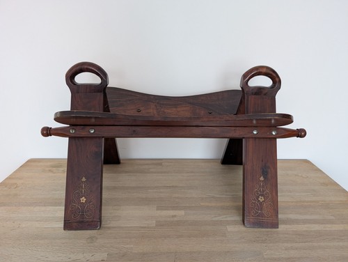 Vintage sattelhocker holz - vintage,