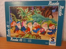 Altes Puzzle 7 Zwerge Disney