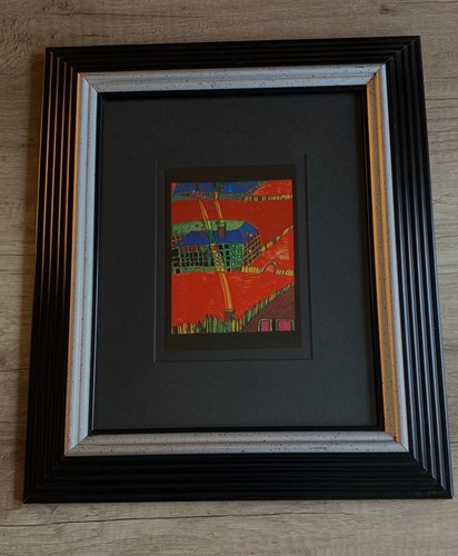 Hundertwasser bild mit - hundertwasser,