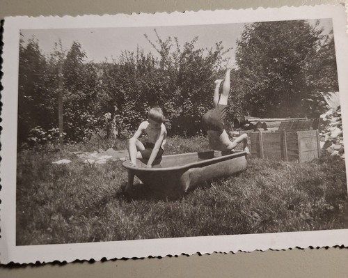 Vintage foto kinder - vintage, in
