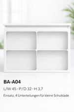 Schubladeneinsätze für