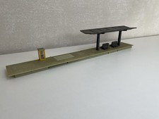 Faller H0 B-192 Bausatz Bahnsteig mit Telefonzelle fertig gebaut Maßstab 1:87