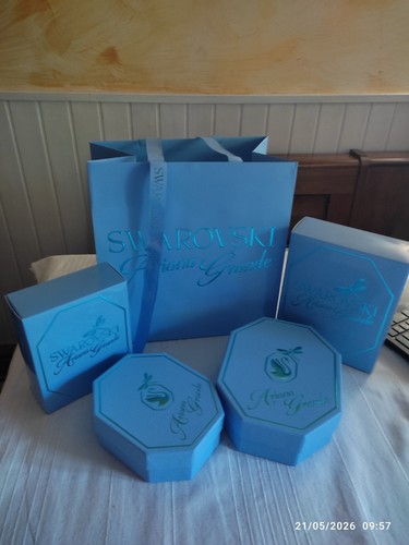 Swarovski verpackung hellblau - swarovski,