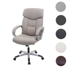Bürostuhl HWC-A71, Chefsessel Drehstuhl Kunstleder schwarz, creme, bordeaux, rot