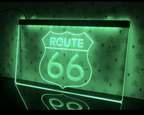 Route led leuchtreklame - 66,