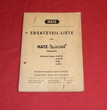 Ersatzteilliste HATZ Diesel